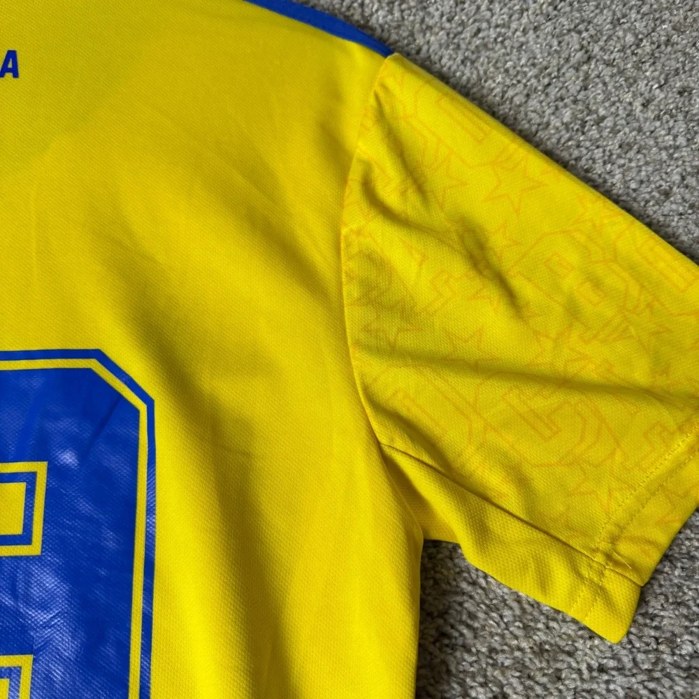 Adidas Boca Juniors Casa Amarilla Jersey Mens Medium Yellow Blue Soccer Shirt 19